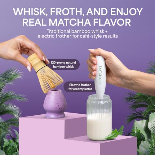 Matcha Whisk Set With Ceramic Matcha Bowl