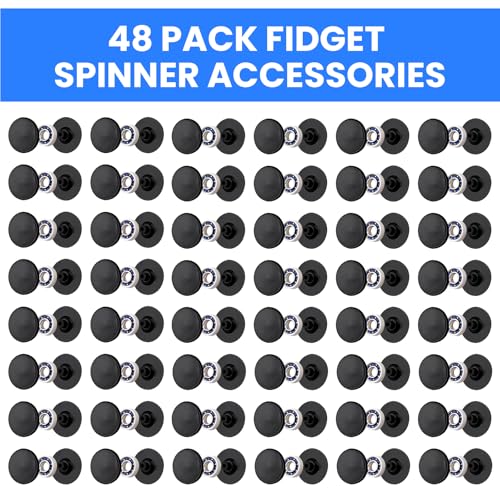 Fidget Spinner Bearings with Caps 48 Pack