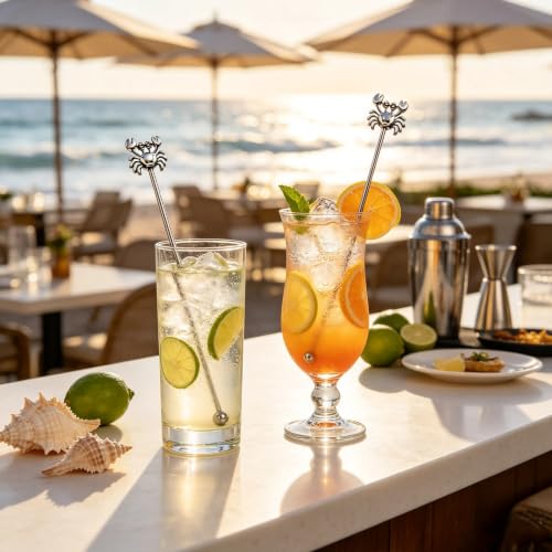 6 Pcs 7.5'' Metal Stir Sticks