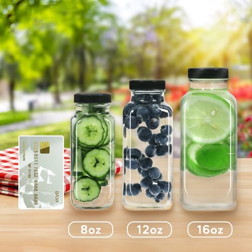 16oz Glass Juice Bottles 3 (3 Count)