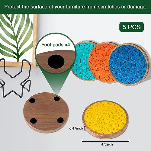 Coasters for Drinks Absorbent 5 Pack