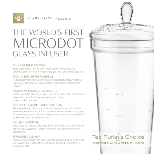Grand Bouquet Borosilicate Glass Tea Set for Six