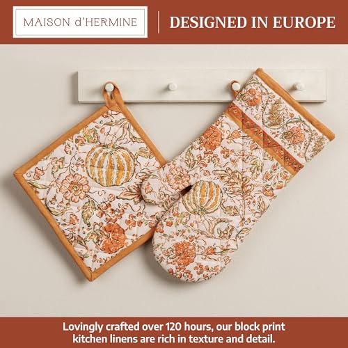 100% Cotton Oven Mitt & Pot Holder Set (2 Count)