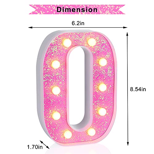 Pink Light up Letters (4.2329 Ounce)