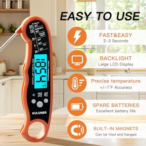 Digital Instant Read Meat Thermometer for Cooking