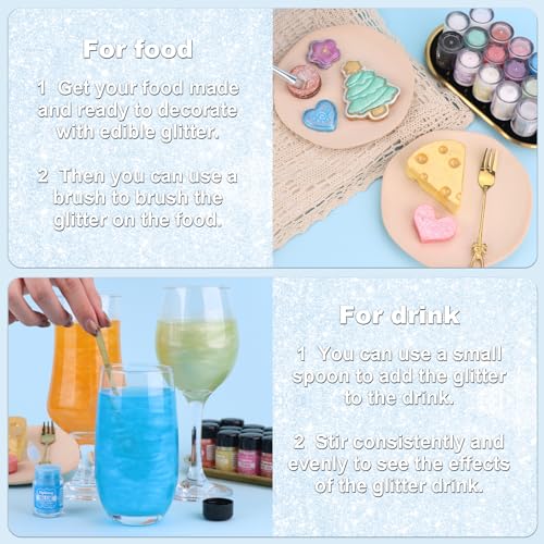 Iridescent Blue Edible Glitter