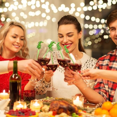 30 Pcs Christmas Drink Stirrers whimsical tree Stir Sticks (30 Count)