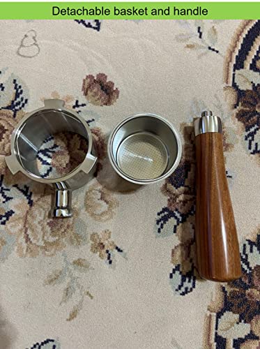 Maspresso 51mm Bottomless Portafilter for Delonghi La Specialista Espresso Machine EC9335 EC9155 EC9665 EC9355 Stainless Steel Portafilter 4 Cups