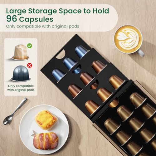 Acrylic Coffee Pod Holder for Nespresso OriginalLine Capsules
