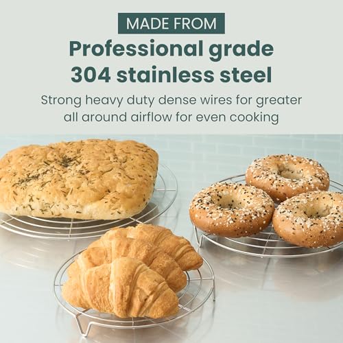 3 Set Round Cooling Racks for Baking