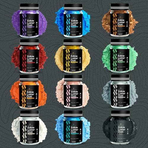 Black Edible Luster Dust 15g