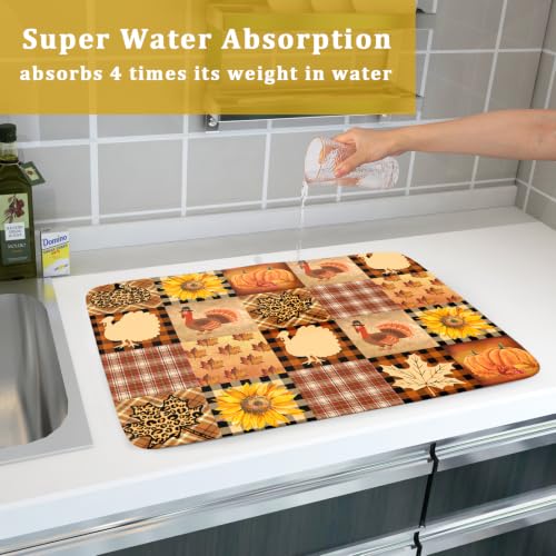 Thanksgiving Dish Drying Mat