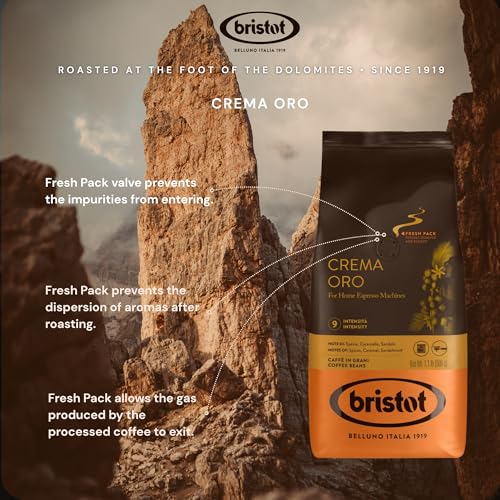 Crema Oro Italian Whole Espresso Beans (17.6 Ounce)