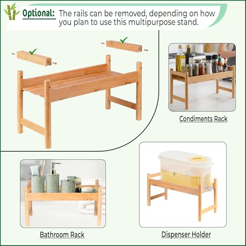Bamboo Water Dispenser Stand