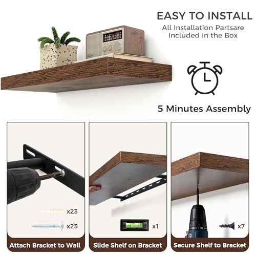 Floating Shelves for Wall (2 Count)