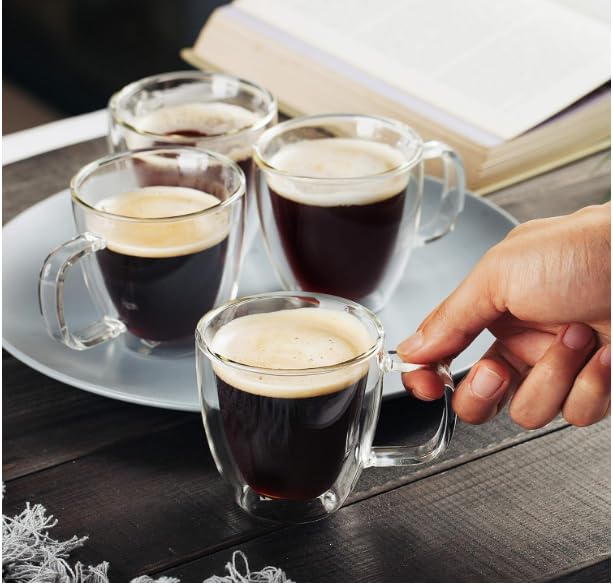 BTaT Double Walled Espresso Cups (4 Count)