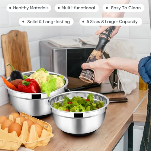 Mixing Bowls Salad Bowls with Airtight Lids