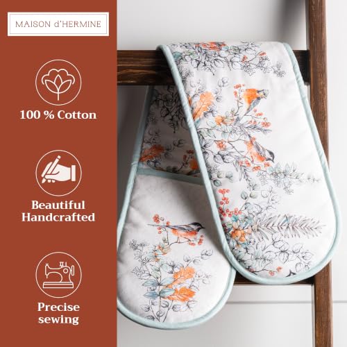 Double Oven Mitts 100% Cotton Double Oven Glove