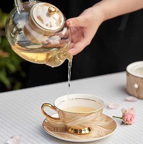 Japanese Tea Set Tea Set Chinese Tea setEuropean Style Ceramic Flower Teapot Set