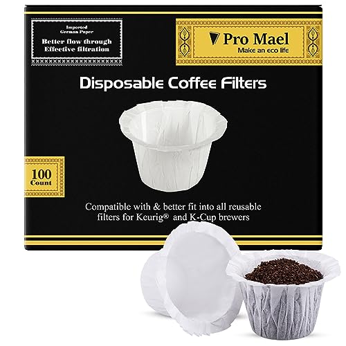 100 Disposable K Cup Paper Filters for Keurig 1.0&2.0 (100 Count)