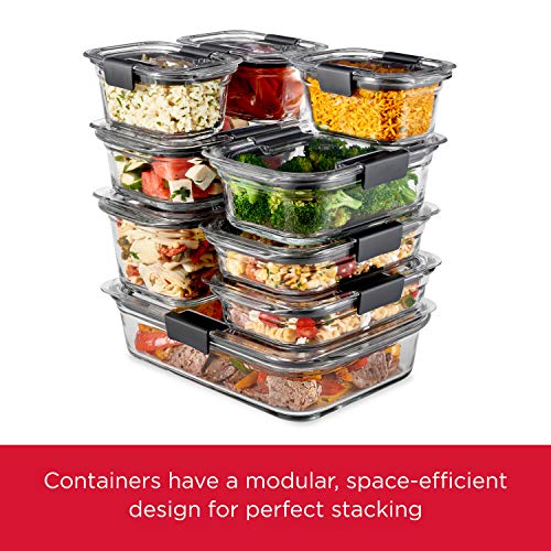 Brilliance Glass Food Storage set of 4 containers 8 total pieces (4 Count)