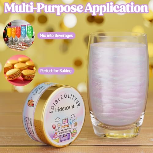Edible Glitter for Drinks Cakes