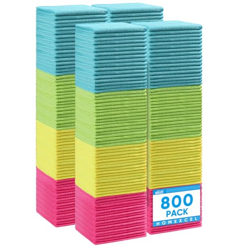 Microfiber Cleaning Cloth 800 Pack (800 Count)