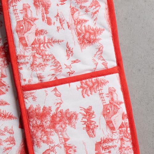 Double Oven Mitts 100% Cotton Double Oven Glove