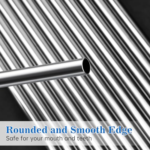 8PCS Stainless Steel Straws Fit for 40oz Stanley Tumblers (8 Count)