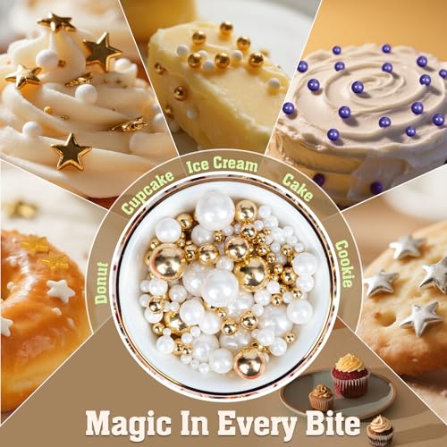 Edible Pearl Sprinkles 130g (4.58 Ounce)