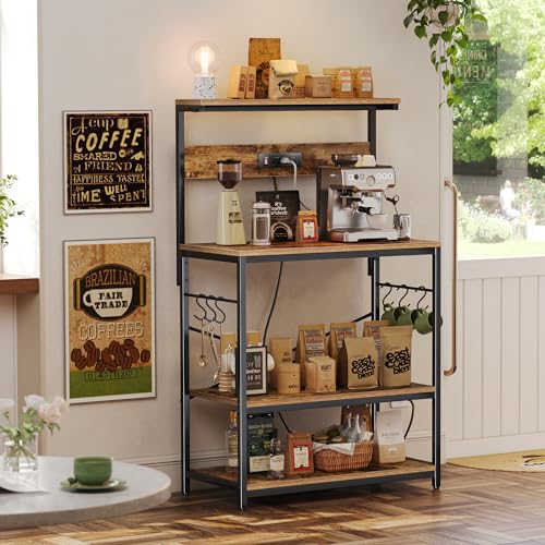 Bakers Rack with Power Outlets