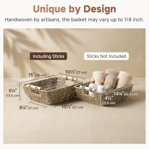 Seagrass Storage Baskets (2 Count)