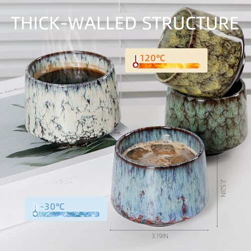 Ceramic Espresso Cups Set of 4