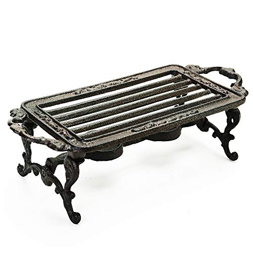 Heavy Duty Cast Iron Teapot Dish Warmer Stable Holder for Tealight Stand