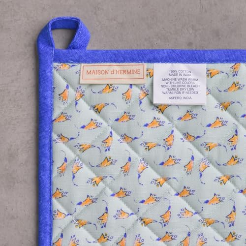 100% Cotton Oven Mitt & Pot Holder Set (2 Count)