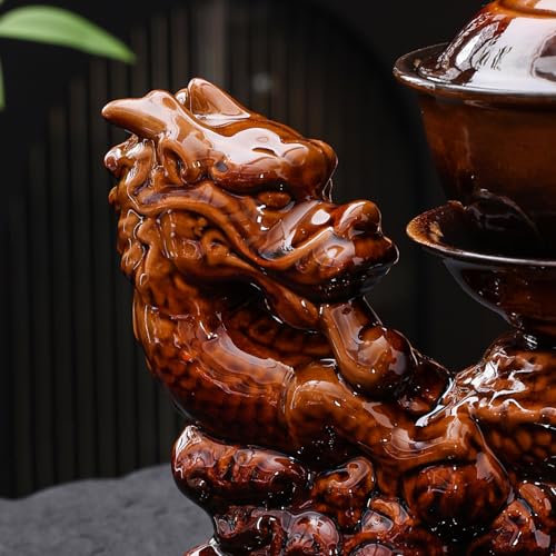 Ceramic Teapot with Infuser Chinese Gongfu Tea Set with 8 Cups