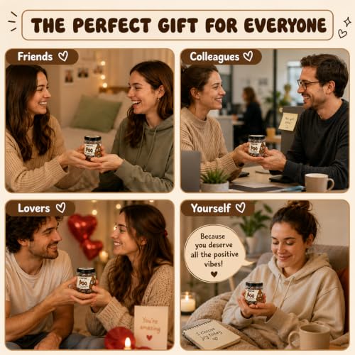 Positive Poo Jar with 60 Affirmation Cards (5 Count)