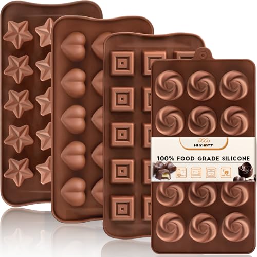 Chocolate Molds Silicone for Hard Candy Butter (4 Count)