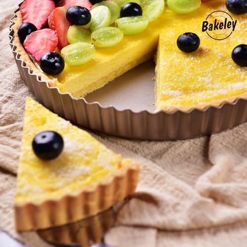 11 Inch Round Tart Pan with Loose Removable Bottom