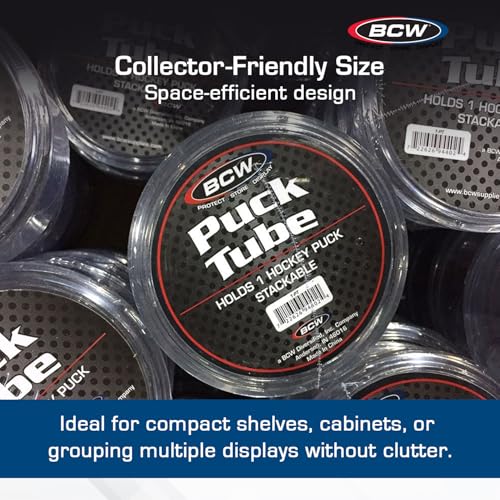 Hockey Puck Tube Display Case