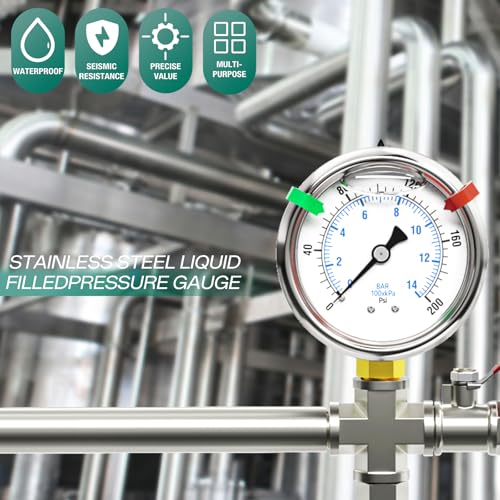 0 200psi Stainless Steel 1