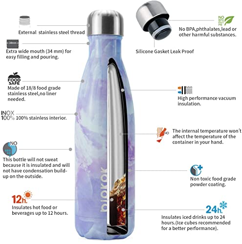 17 oz Small Insulated Water Bottle