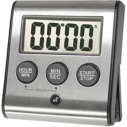 Elegant Digital Kitchen Timer Stainless Steel