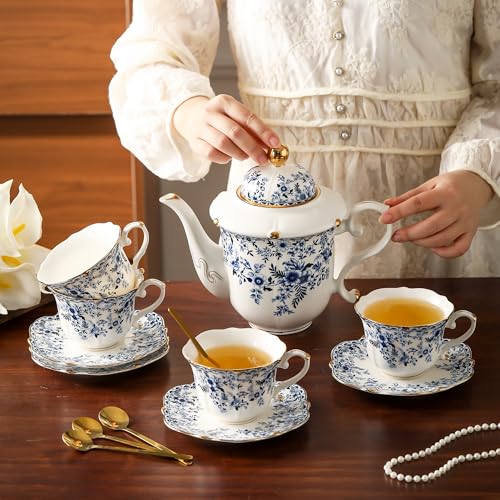Country Roses Porcelain Tea Set
