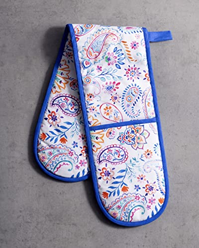 Double Oven Mitts 100% Cotton Double Oven Glove