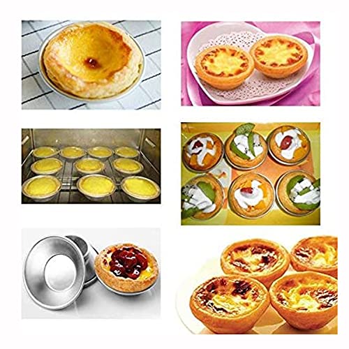 30 Pieces Egg Tart Molds Reusable Non (30 Count)