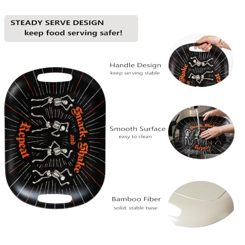 Halloween Gothic Skeleton Serving Trays (2 Count)