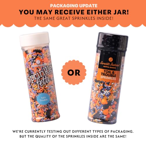 Halloween Sprinkles with Bats & Pumpkins (4 Ounce)