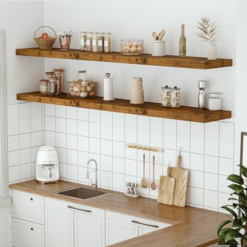 Deep Floating Shelves 72x12” Set of 1