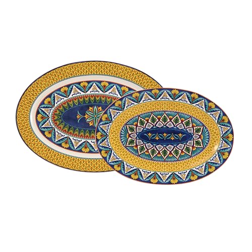 Havana 16 plus 14 inch Oval Platters Set (2 Count)